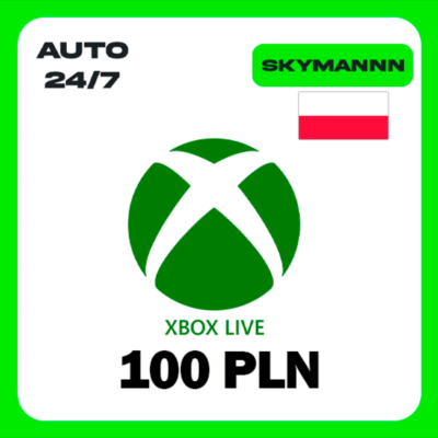 XBOX LIVE 100 PLN ПОЛЬША КАРТА ПОПОЛНЕНИЯ АВТО 24/7