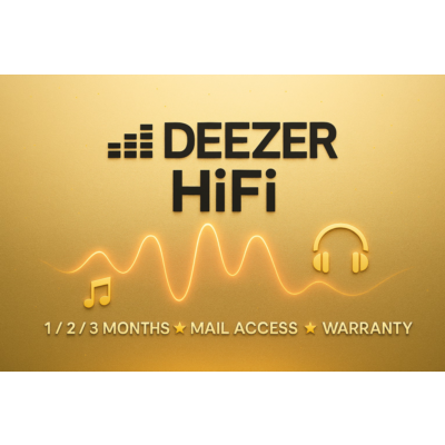 🎵🎧ДОСТУПК ПОЧТЕ 💥DEEZERHI-FI НА💥 ПРЕМИУМ 1/3МЕСЯЦЕВ🔥★ГАРАНТИЯ💥💯