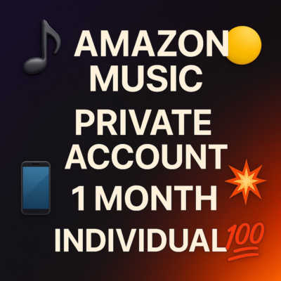🎧ЛИЧНЫЙ АККАУНТ НА ​​AMAZON MUSIC💥1МЕСЯЦ🎯 ИНДИВИДУАЛ