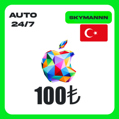 Apple iTunes 100 TL ТУРЦИЯ ПОДАРОЧНАЯ КАРТА AUTO 24/7
