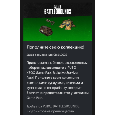 PUBG - 2025 Exclusive Survivor Pack #4