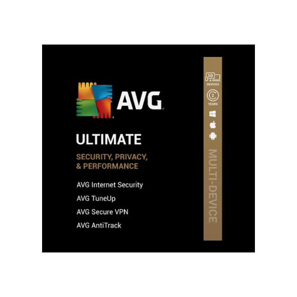 Ключ AVG Ultimate 2026 (1 год / 10 устройств) — Глобаль