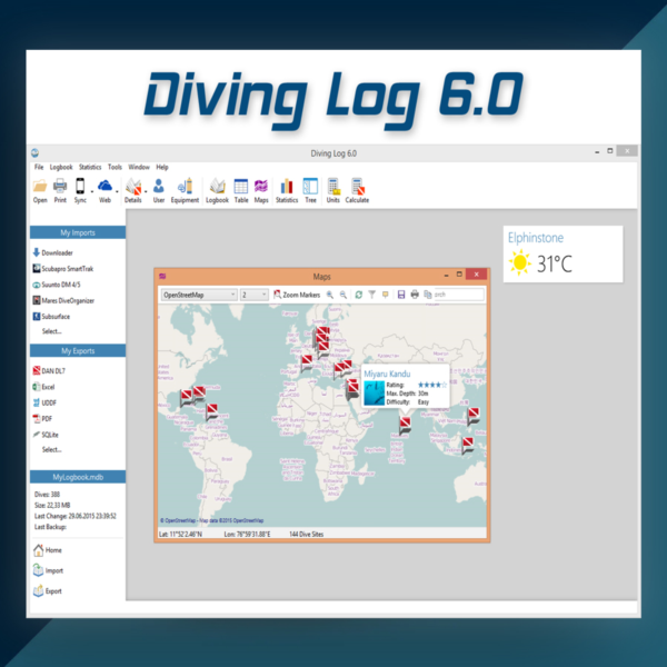 Diving Log 6.0 (пожизненная гарантия / 1 шт.)