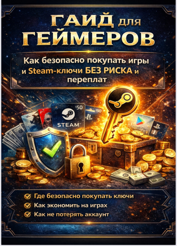ГАЙД ДЛЯ ГЕЙМЕРОВ : как безопасно покупать игры и Steam