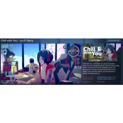 Chill with You: Lo-Fi Story [STEAM] - бонусные 5 игр - без защиты STEAM