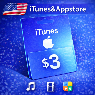 iTunes & App Store Подарочная карта — 3 USD (USA)