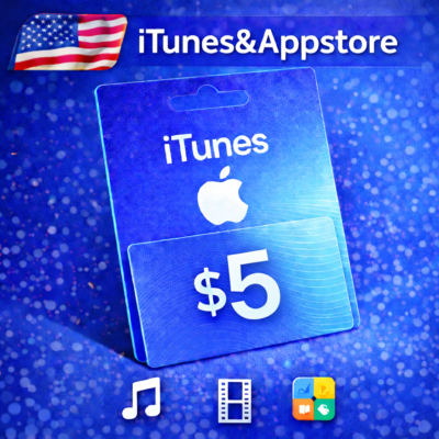 iTunes & App Store Подарочная карта — 5 USD (USA)
