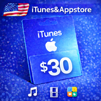 iTunes & App Store Подарочная карта — 30 USD (USA)
