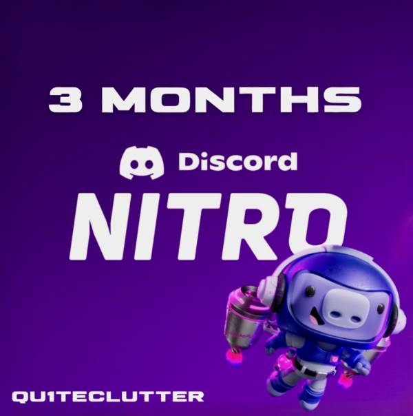 DISCORD 3 МЕСЯЦА NITRO - МГНОВЕННАЯ ДОСТАВКА