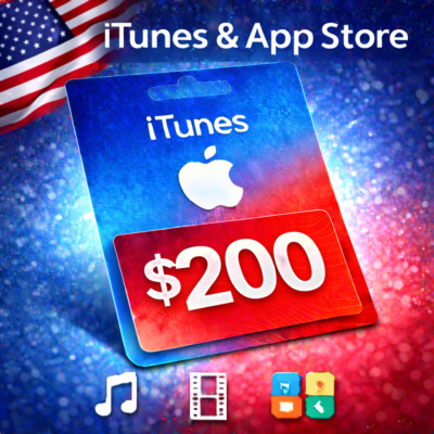 iTunes & App Store Подарочная карта — 200 USD (USA)