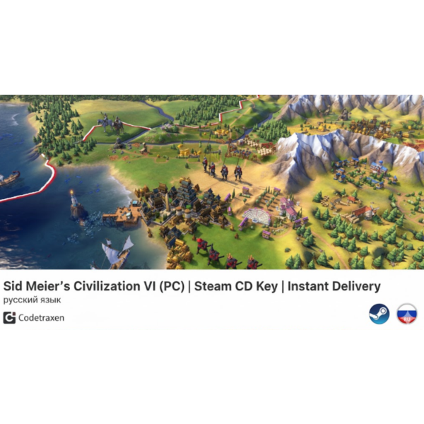 Sid Meier´s Civilization VI – Steam CD Key (PC)
