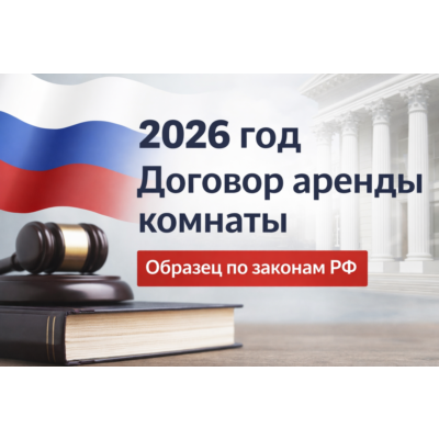 Договор аренды комнаты 2026 РФ - шаблон