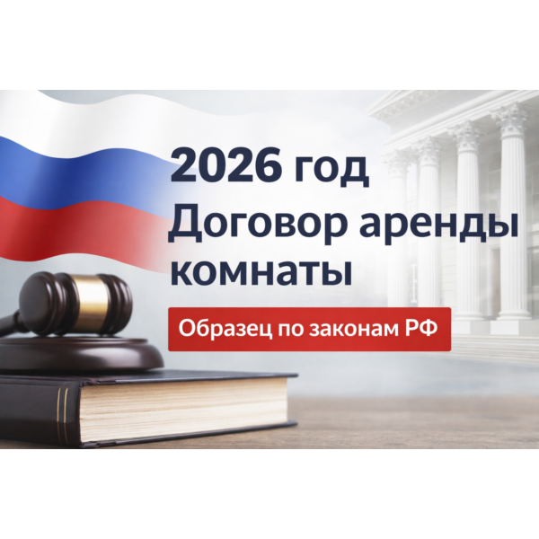 Договор аренды комнаты 2026 РФ — шаблон