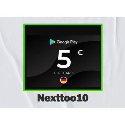 Google Play Gift Card 5€ DE Германия