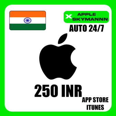 Apple iTunes 250 INR ИНДИЯ ПОДАРОЧНАЯ КАРТА АВТО 24/7