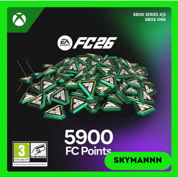5900 FC Points EA Sports FC 26 Xbox Ключ Global + RU