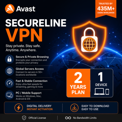 Avast SecureLine VPN 2 Year 1 Device Key