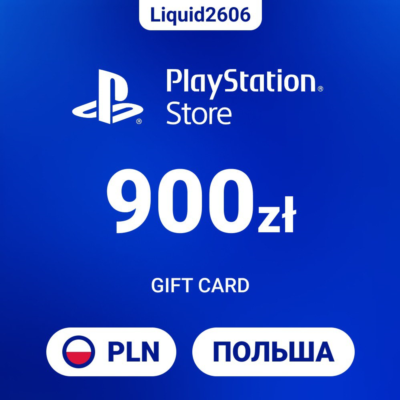 24/7  |  Карта пополнения PSN 900 PLN  (Злоты Польша)