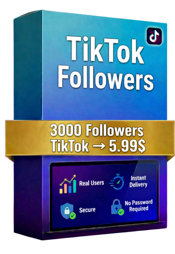 3000 подписчиков в TikTok – 100% реальные аккаунты – Смешанные аккаунты