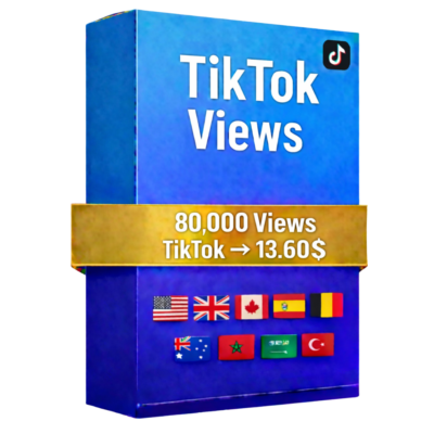 80,000 Просмотры TikTok – Быстрые Качественные Просмотры | Публичные Видео | Без Паро