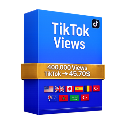 400,000 Просмотры TikTok – Быстрые Качественные Просмотры | Публичные Видео | Без Пар