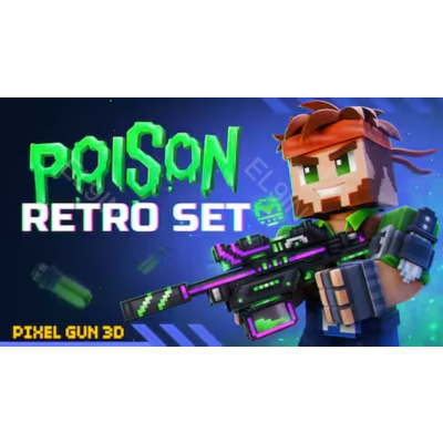 💥【Pixel Gun 3D Poison Retro Set】Epic 🎶 Fresh New 📢 Моментальная доставка