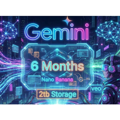 Google AI Pro 6 Months 💎 WRNTY | Gemini 3.0, Nano, Veo 3.1 | 2TB Private Account