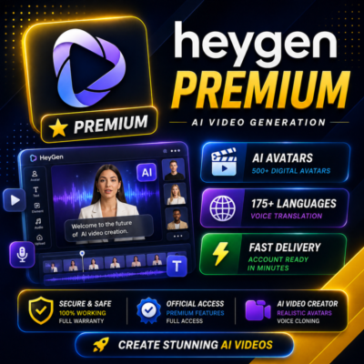 HeyGen — План Creator / Pro | 1 Месяц | Официальное Обновление | Полная Гарантия