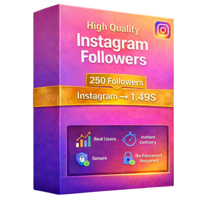 250 подписчиков Instagram - 100% реальные аккаунты - Отличное качество