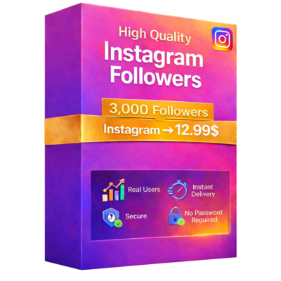 3000 подписчиков Instagram - 100% реальные аккаунты - Отличное качество