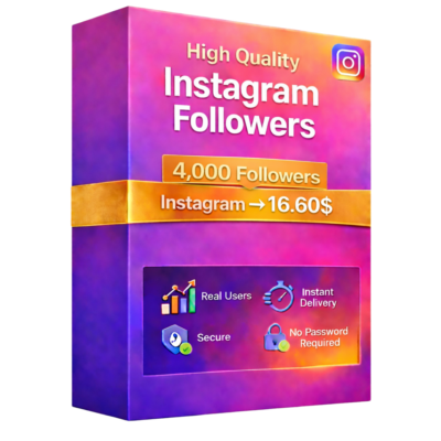 4000 подписчиков Instagram - 100% реальные аккаунты - Отличное качество