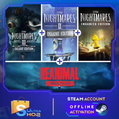 🎮 REANIMAL Digital Deluxe + Little Nightmares All Parts (4 Games) - STEAM OFFLINE ⚡