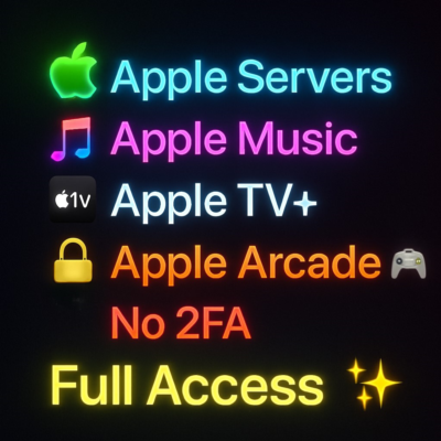 Серверы Apple Apple Music 🎧 Apple TV 📺 Apple Arcade 🎮Индивидуальный личный аккаунт