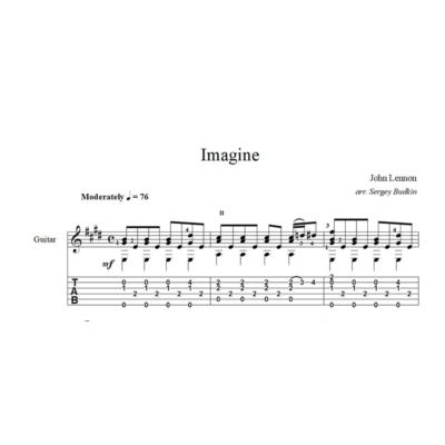 Imagine (John Lennon) ноты для гитары