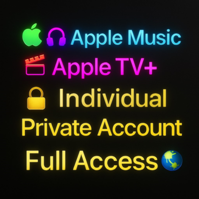 🎶🎧 Apple Music+🎬📺 Apple TV+| 🔐Индивидуальная приватная учётная запись Полный💯🚀