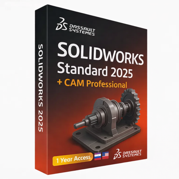 SolidWorks 2025 + CAM Professional – Official 1 Year
