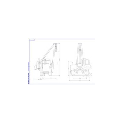 Чертеж Кран - трубоукладчик ТГ-301Я