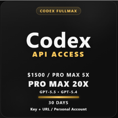 Codex FullMax |  Pro Max 5x / Pro Max 20x | GPT-5.5, GPT-5.4