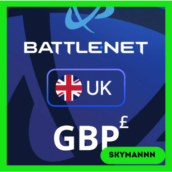 Карта Blizzard Battle.net 40 GBP Великобритания 24/7