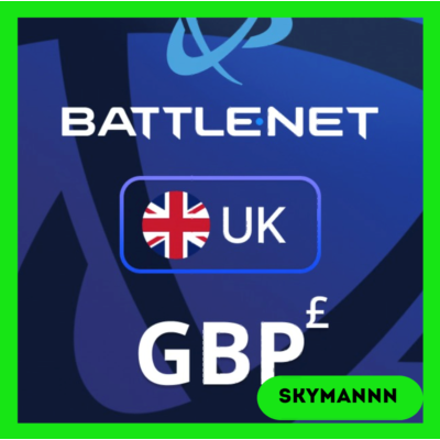 Карта Blizzard Battle.net 100 GBP Великобритания 24/7