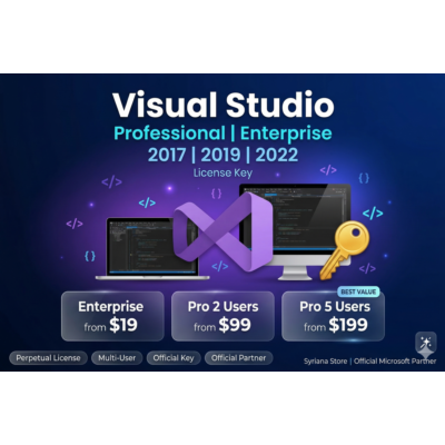 Ключ Visual Studio Pro Enterprise 2017 2019 2022 лицензия