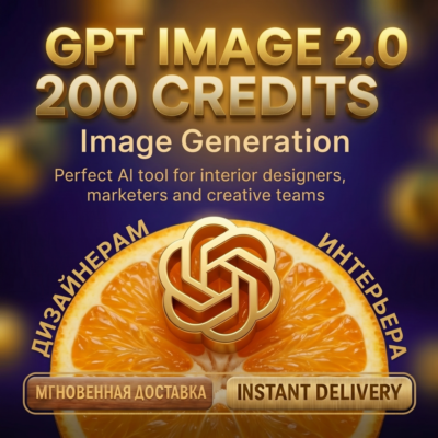 GPT Image 2.0 — 200 Кредитов для генерации изображений до 4К доступ Nano Banana 2|Pro