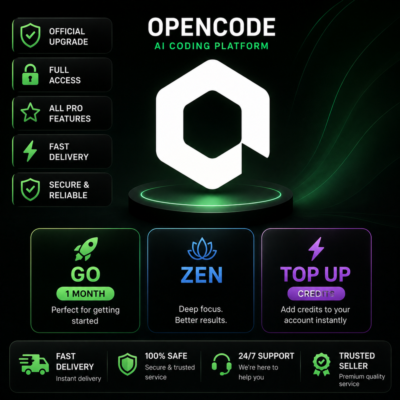 Opencode Ai - Zen / Go / Пополнение счета / Официальная подписка / Полная гарантия