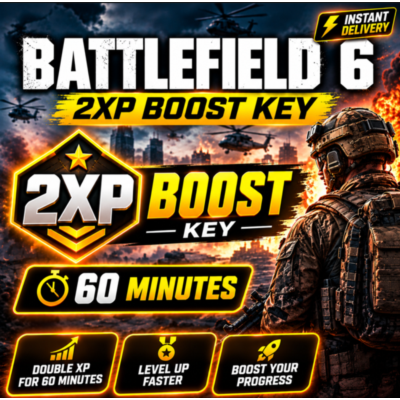 Battlefield 6 2xp Boost 60 минут Ключ  - Глобальный - ПК/PS5/XBOX
