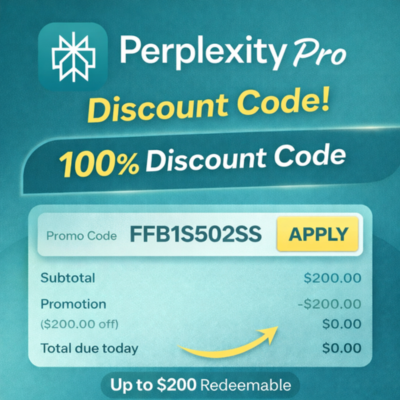 [Official  offer ] Perplexity AI Pro Apply – скидочный код до $200