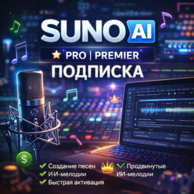 🟢 SUNO AI PRO | PREMIER — ПОДПИСКА НА ВАШ АККАУНТ