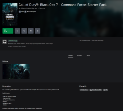 CALL OF DUTY®: BLACK OPS 7 - СИЛА КОМАНДОВАНИЯ: СТАРТОВЫЙ НАБОР XBOX + PC (WIN) КЛЮЧ/