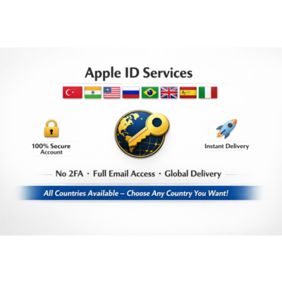 Apple ID 🌍 🇹🇷🇮🇳🇺🇸🇷🇺🇧🇷🇬🇧🇪🇸Global Delivery Приватный доступ • Без 2FA🚀