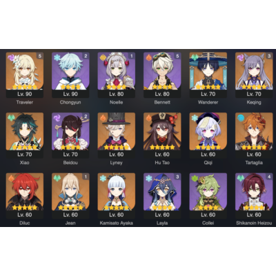 [2в1] GENSHIN IMPACT + Honkai: Star Rail | 55 АР | 45 ПЕРСОНАЖЕЙ | 11 ЛЕГЕНДАРНЫХ