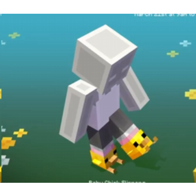 Код для тапок «Маленький цыпленок»  JAVA & BEDROCK 24/7